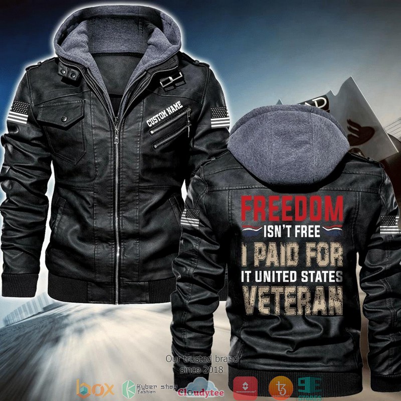 Personalized__Freedom_Isnt_Free_I_Paid_For_It_United_States_Veteran_custom_Leather_Jacket