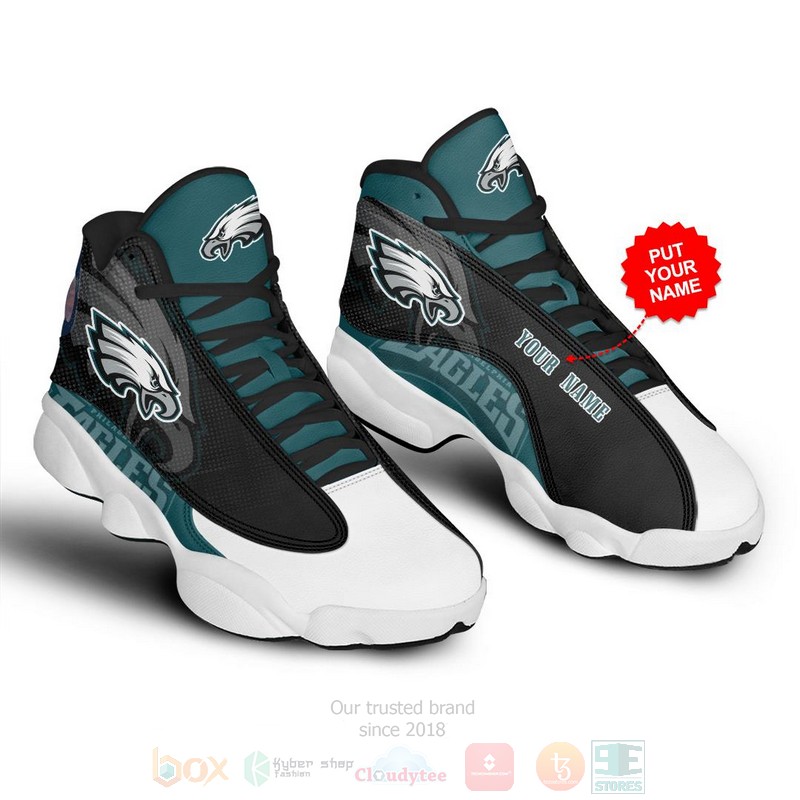Philadelphia_Eagles_Football_Team_NFL_Custom_Name_Air_Jordan_13_Shoes