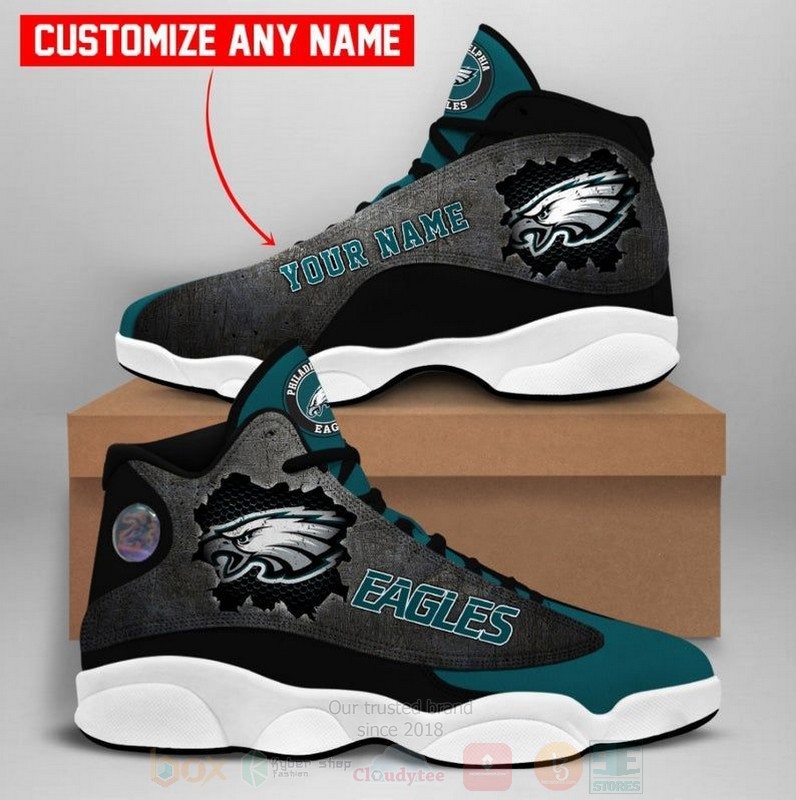 Philadelphia_Eagles_NFL_Big_Logo_Football_Team_Custom_Name_Air_Jordan_13_Shoes
