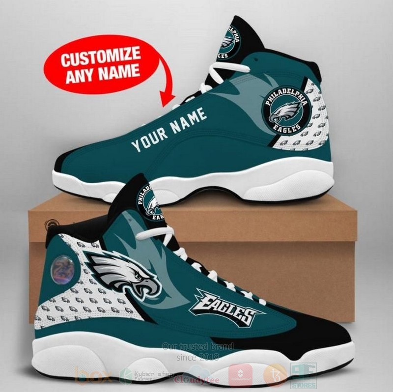Philadelphia_Eagles_NFL_Custom_Name_Air_Jordan_13_Shoes