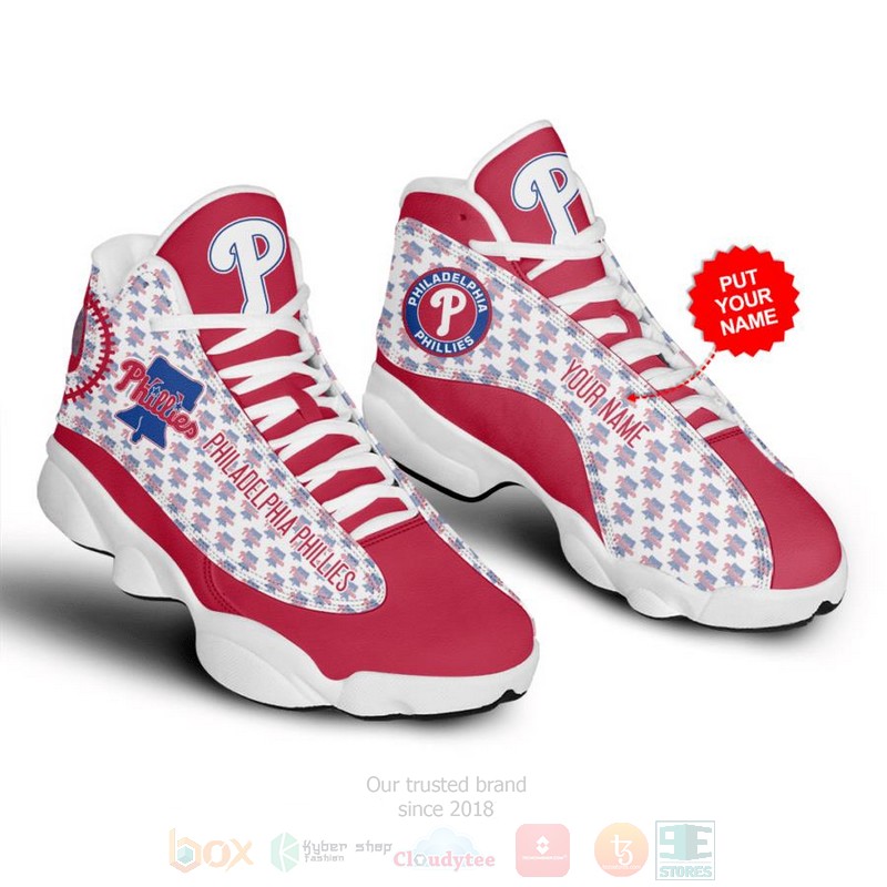 Philadelphia_Phillies_MLB_Custom_Name_Air_Jordan_13_Shoes