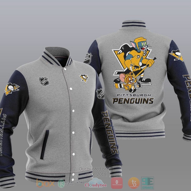 Pittsburgh_Penguins_NHL_Tom_And_Jerry_Baseball_Jacket_1