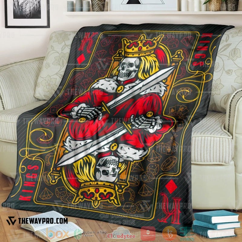 Playing_Cards_The_King_Soft_Blanket