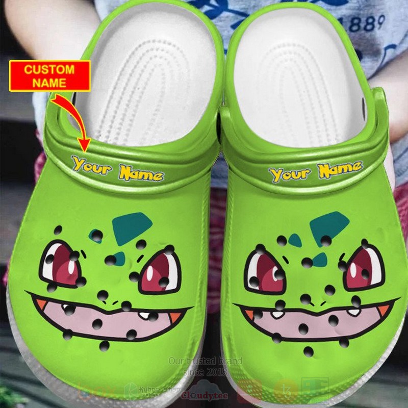 Pokemon_Bulbasaur_Custom_Name_Crocband_Crocs_Clog_Shoes