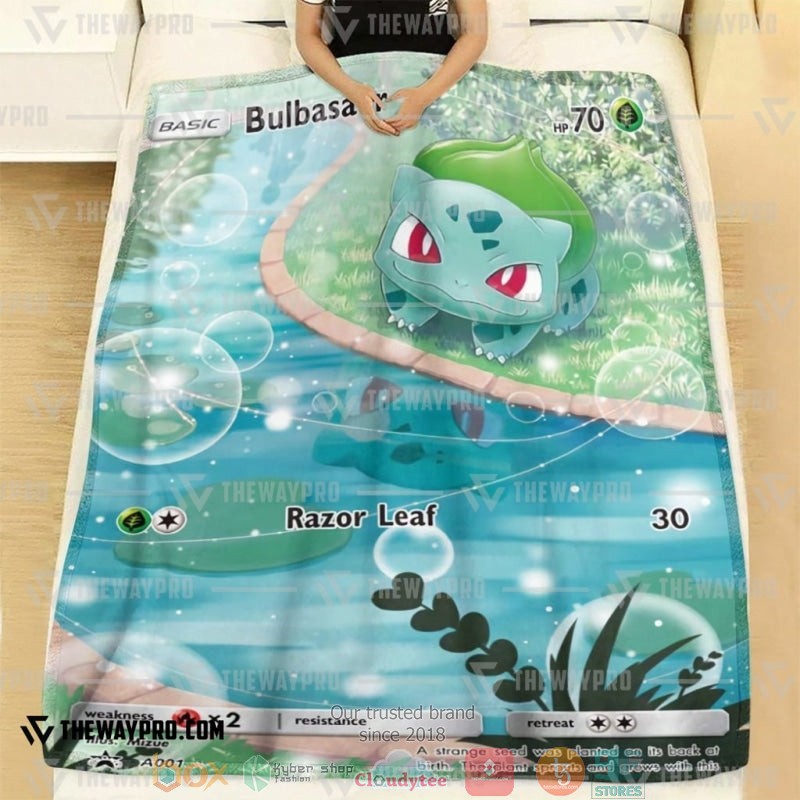 Pokemon_Bulbasaur_Soft_Blanket_1
