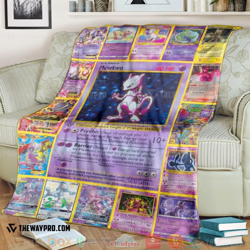 Pokemon_Mewtwo_Cards_Soft_Blanket