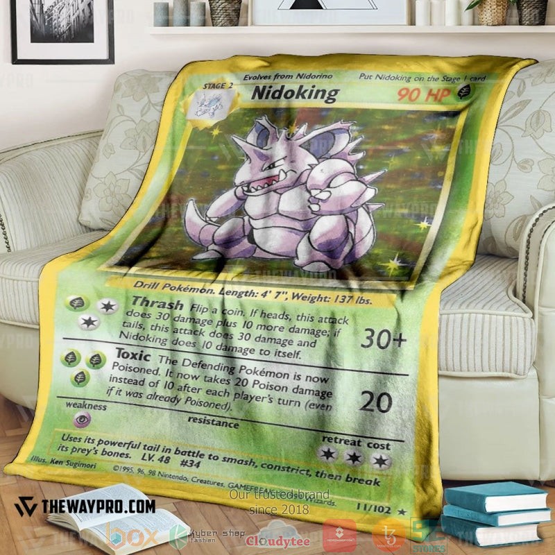 Pokemon_Nidoking_Base_Set_Soft_Blanket