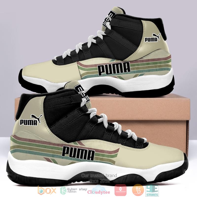 Puma_Black_Green_Air_Jordan_11_Sneaker_Shoes