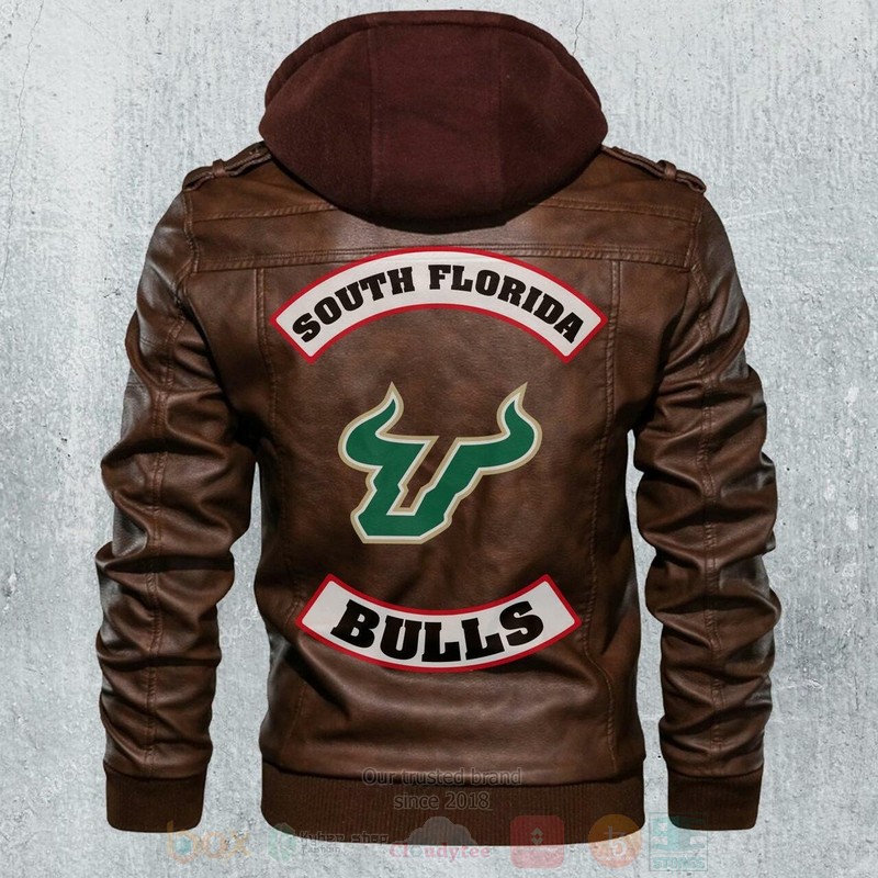 South_Florida_Bulls_NCAA_Football_Motorcycle_Leather_Jacket