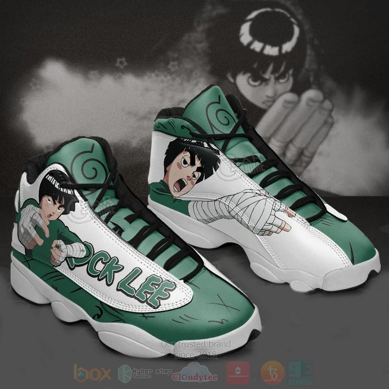 Rock_Lee_Naruto_Custom_Anime_Air_Jordan_13_Shoes