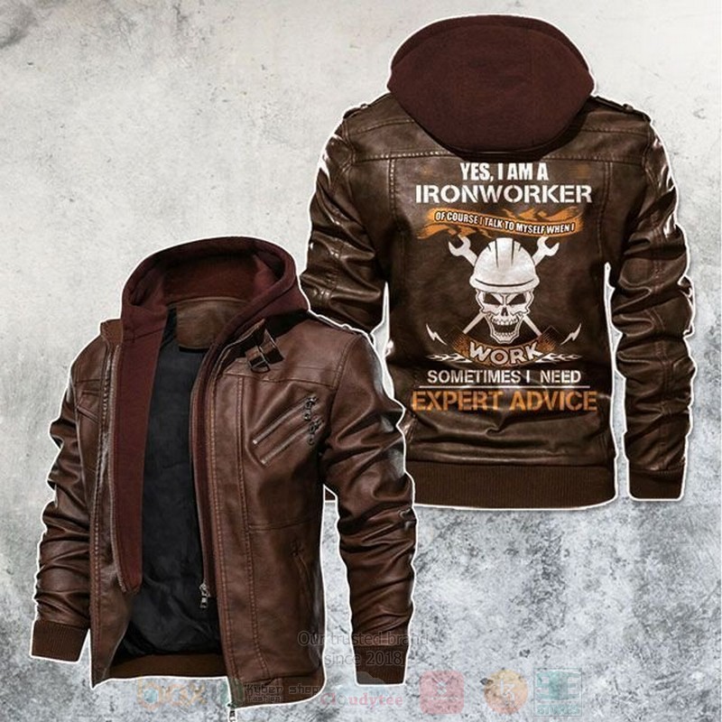 I_Am_A_Ironworker_Skull_Leather_Jacket_1