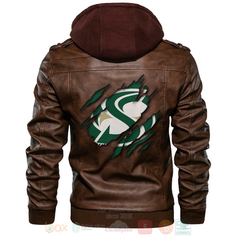 Sacrato_State_Hornets_NCAA_Brown_Motorcycle_Leather_Jacket