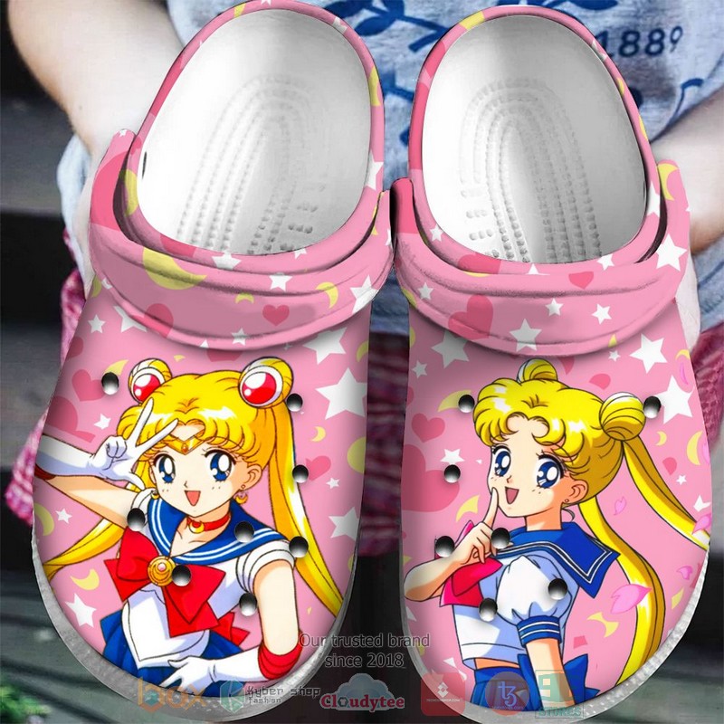 Sailor_Moon_star_pink_Crocband_Clog_1