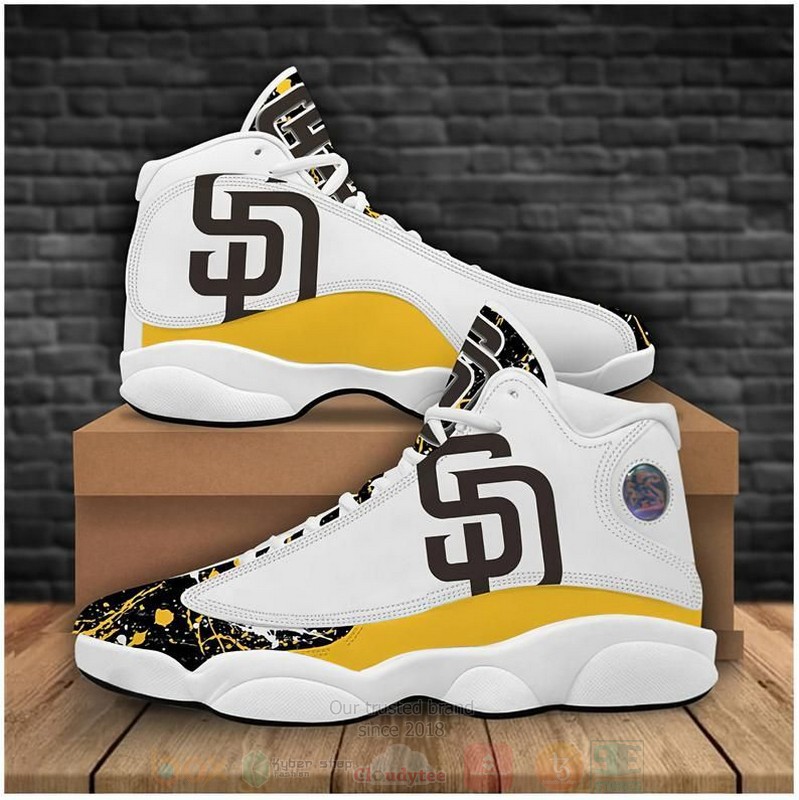 San_Diego_Padres_Football_MLB_Air_Jordan_13_Shoes