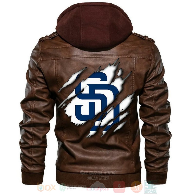 San_Diego_Padres_MLB_Baseball_Sons_of_Anarchy_Brown_Motorcycle_Leather_Jacket