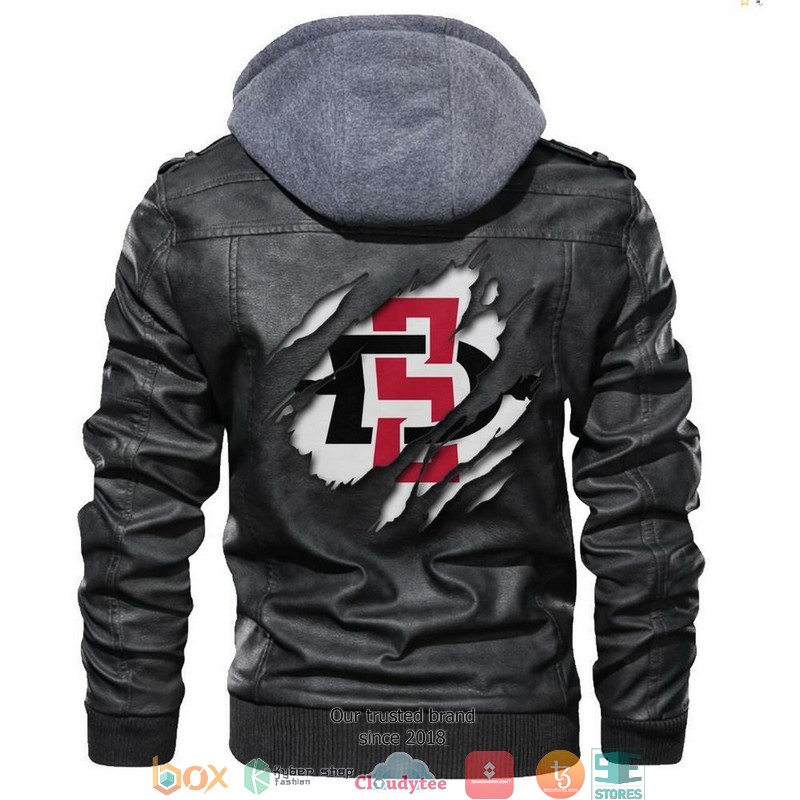San_Diego_State_Aztecs_NCAA_Black_Motorcycle_Leather_Jacket