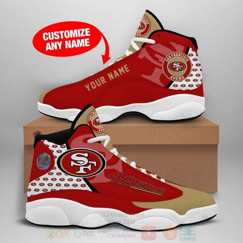 San_Francisco_49Ers_NFL_Football_Team_Custom_Name_Air_Jordan_13_Shoes