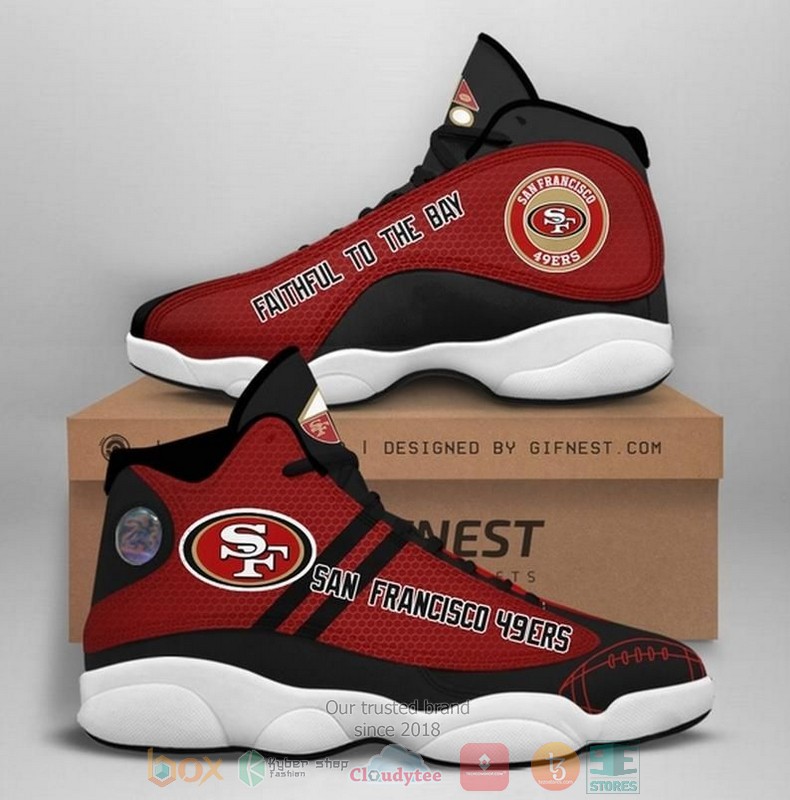 San_Francisco_49ers_NFL_Team_Faithfull_to_the_bay_Air_Jordan_13_shoes