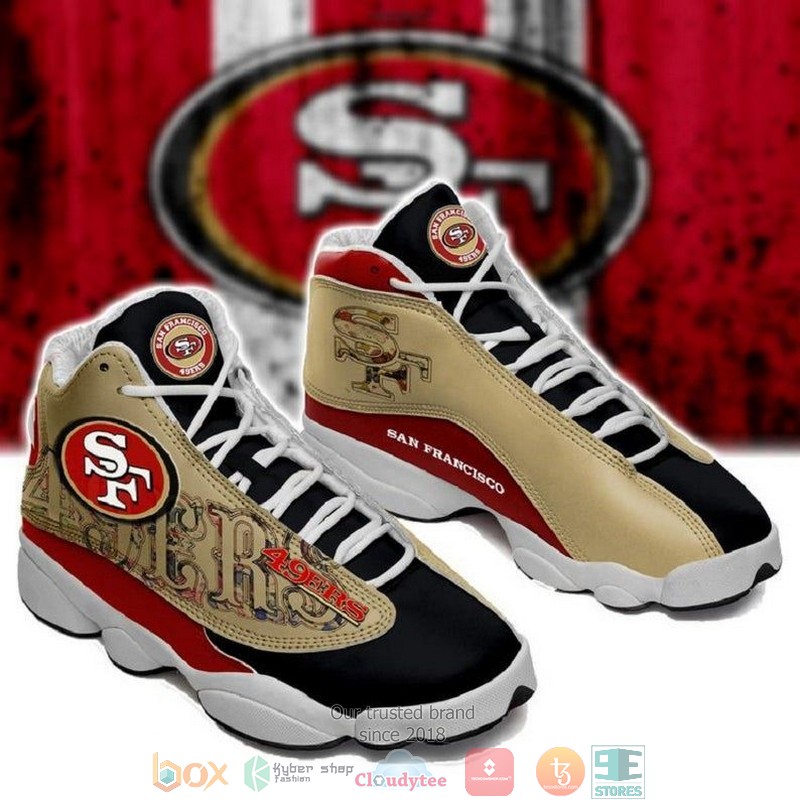 San_Francisco_49ers_NFL_big_logo_Football_Team_30_Air_Jordan_13_Sneaker_Shoes