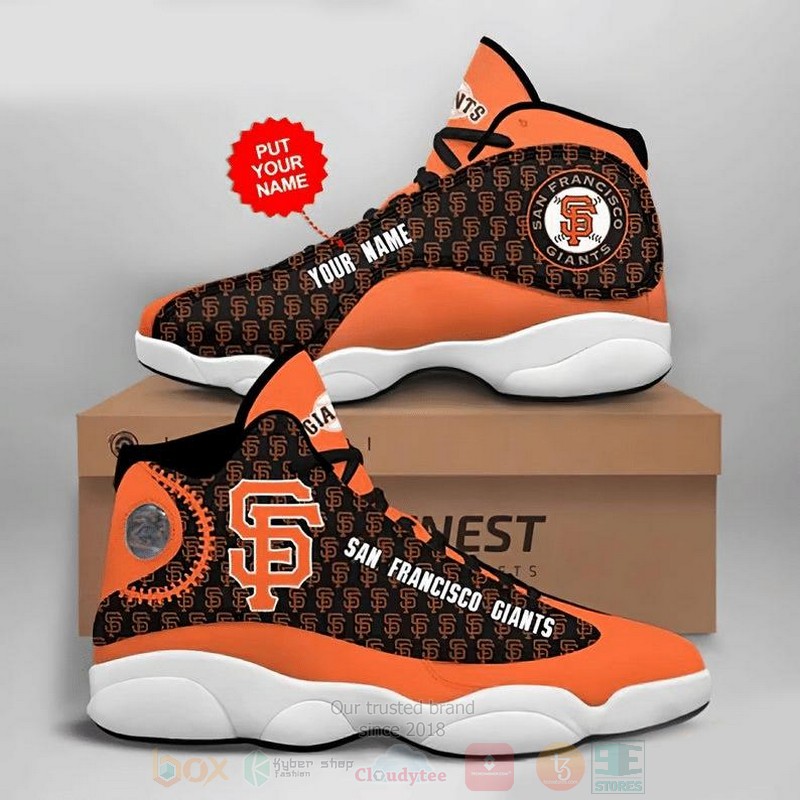 San_Francisco_Giants_Football_MLB_Custom_Name_Air_Jordan_13_Shoes