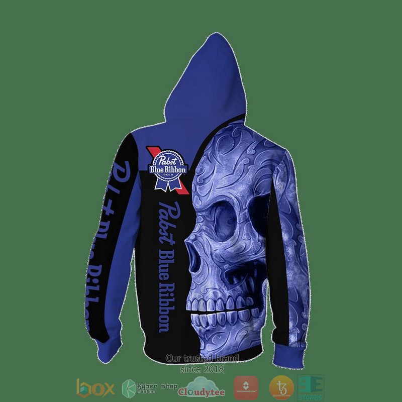 Skull_Pabst_Blue_Ribbon_3D_Shirt_hoodie_1
