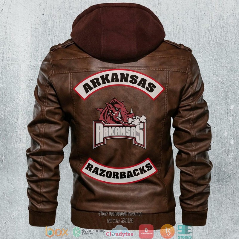 Arkansas_Razorbacks_NCAA_Football_Motorcycle_Leather_Jacket