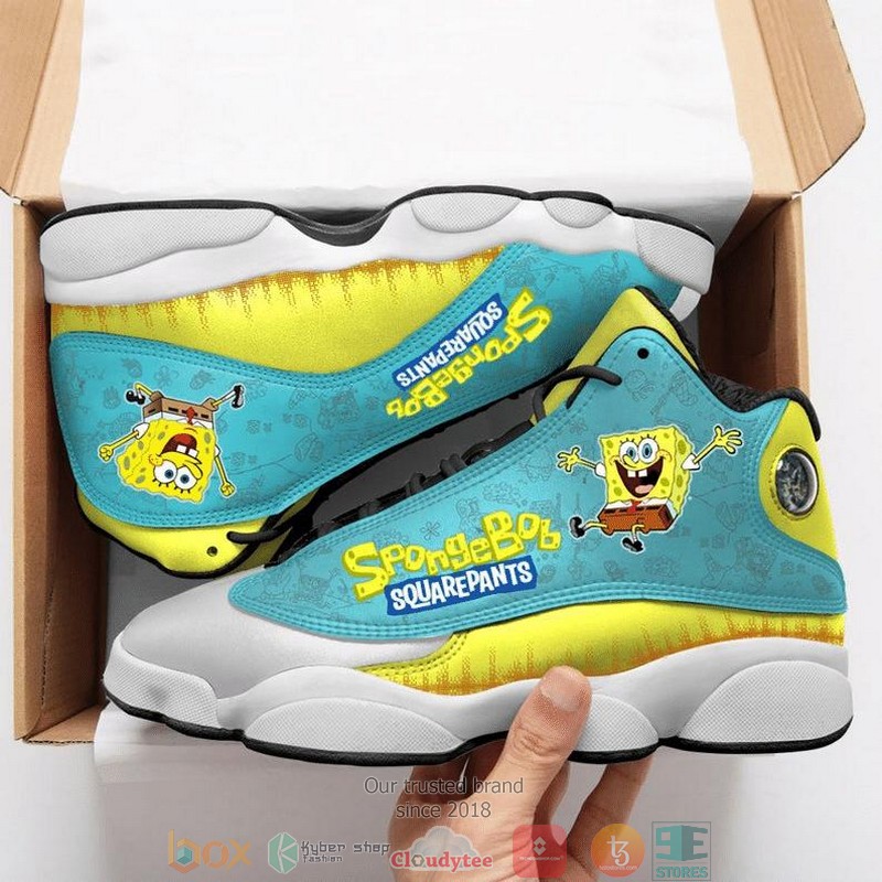 Spongebob_Saqure_Pant_Cartoon_Birthday_Air_Jordan_13_Sneaker_Shoes
