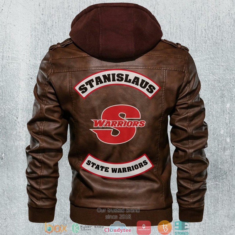 Stanislaus_State_Warriors_NCAA_Football_Motorcycle_Leather_Jacket