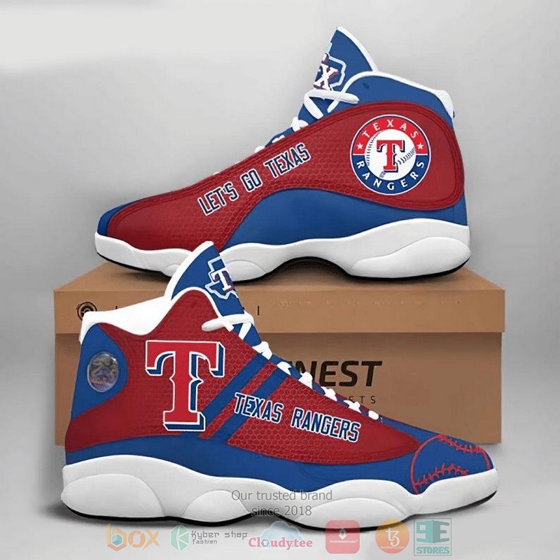 Texas_Rangers_Football_MLB_logo_Air_Jordan_13_shoes