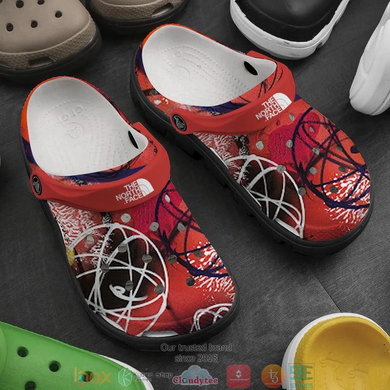 The_North_Face_red_Crocband_Clog_Shoes