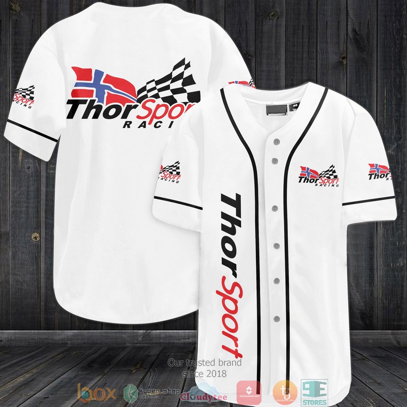 Thor_Sport_Racing_Car_Team_White_Baseball_Jersey