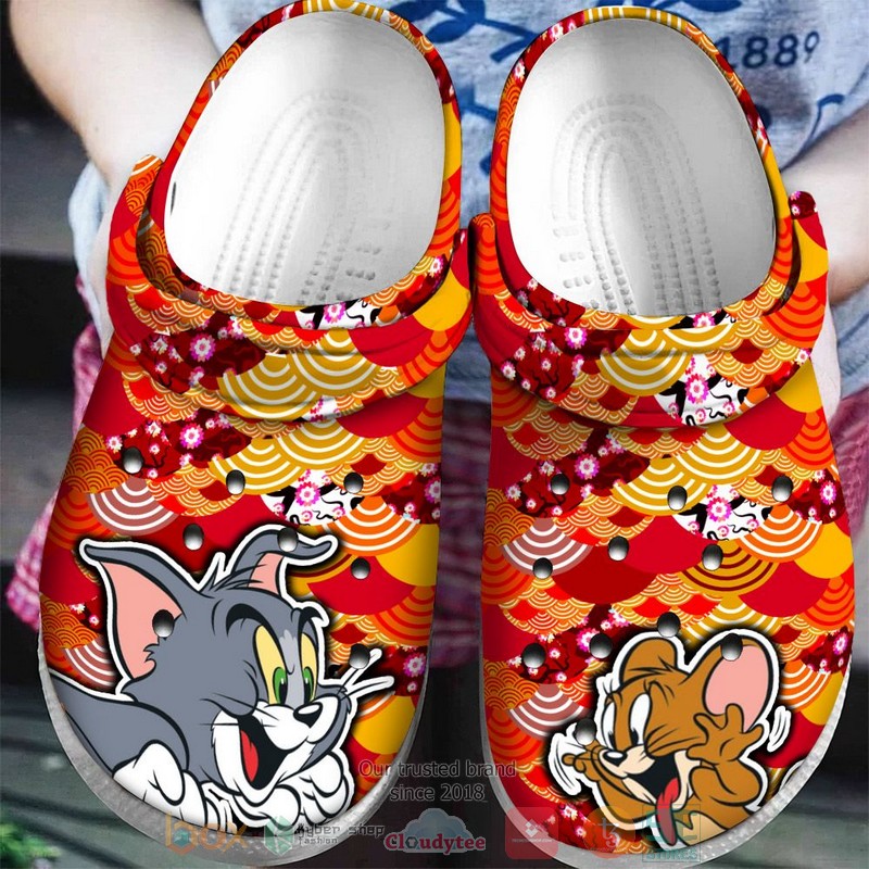 Tom_and_Jerry_red_yellow_Crocband_Clog_1