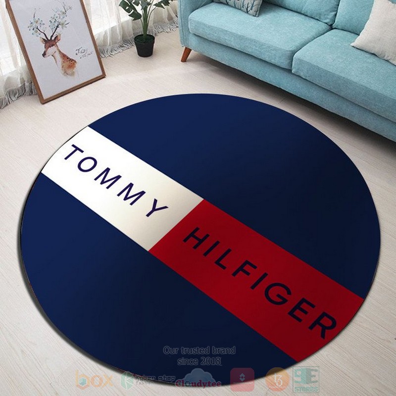 Tommy_Hilfiger_blue_round_rug