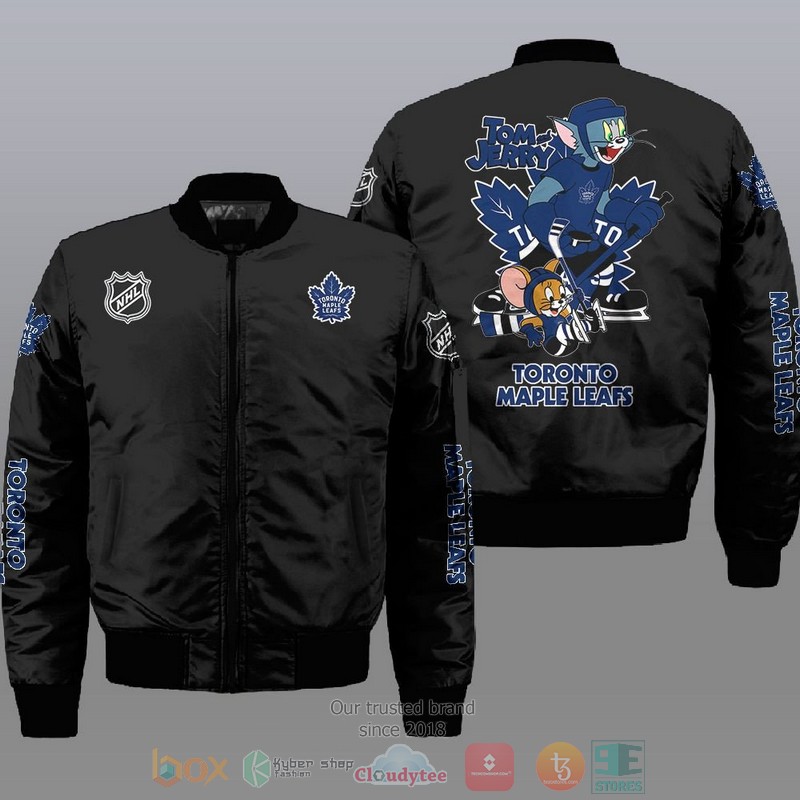 Toronto_Maple_Leafs_NHL_Tom_And_Jerry_Bomber_Jacket