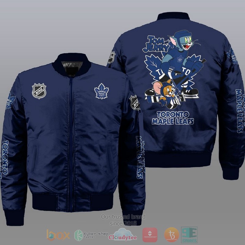 Toronto_Maple_Leafs_NHL_Tom_And_Jerry_Bomber_Jacket_1