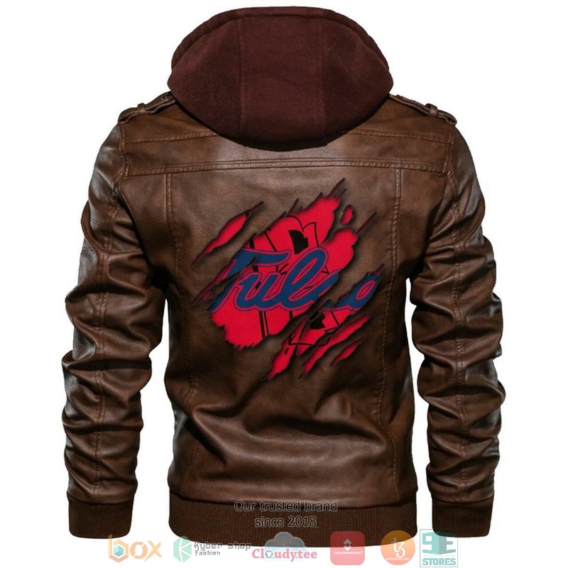 Tulsa_Golden_Hurricane_NCAA_Brown_Leather_Jacket