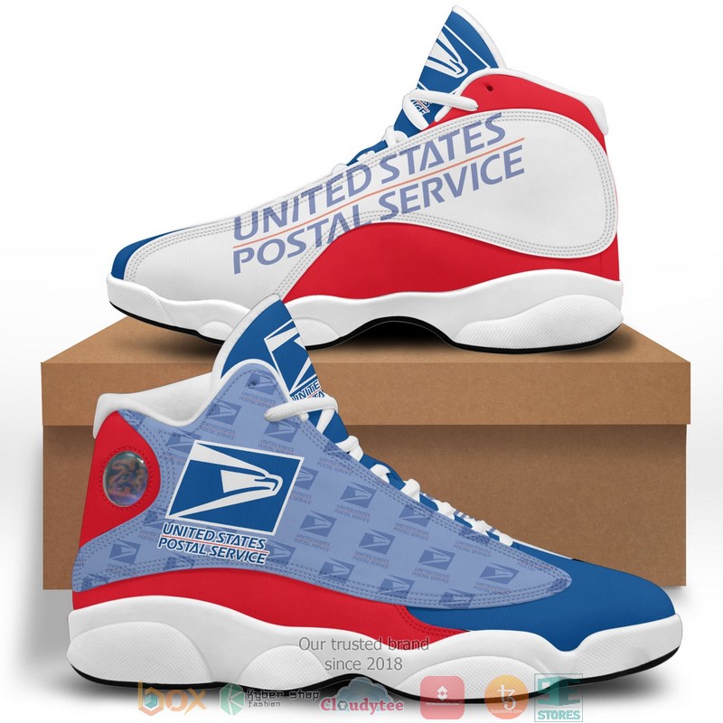 USPS_United_States_Postal_Service_Logo_Pattern_Air_Jordan_13_Sneaker_Shoes