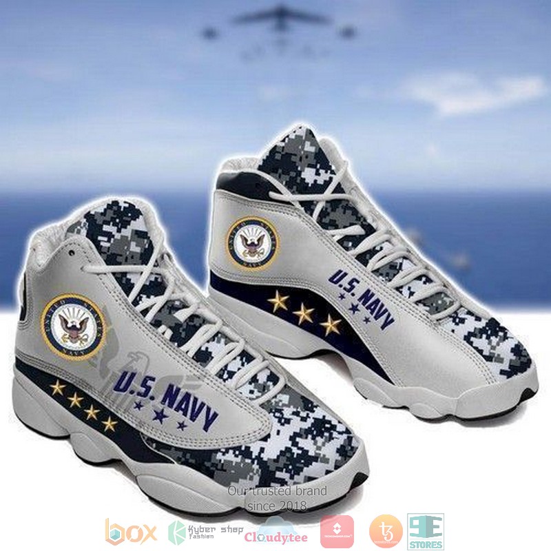 Us_Navy_camo_32_gift_Air_Jordan_13_Sneaker_Shoes