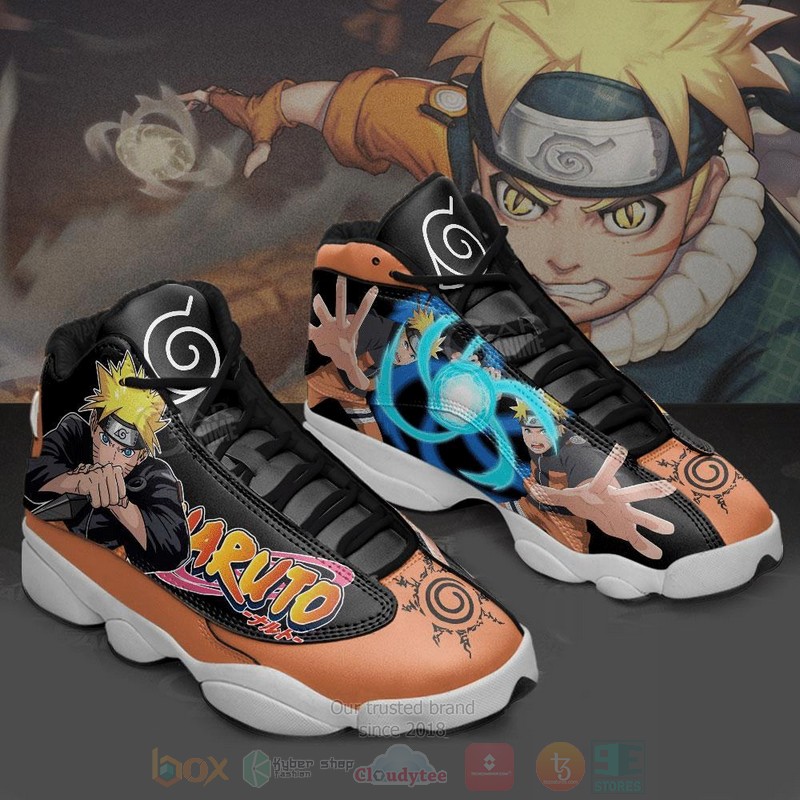 Uzumaki_Naruto_Anime_Air_Jordan_13_Shoes