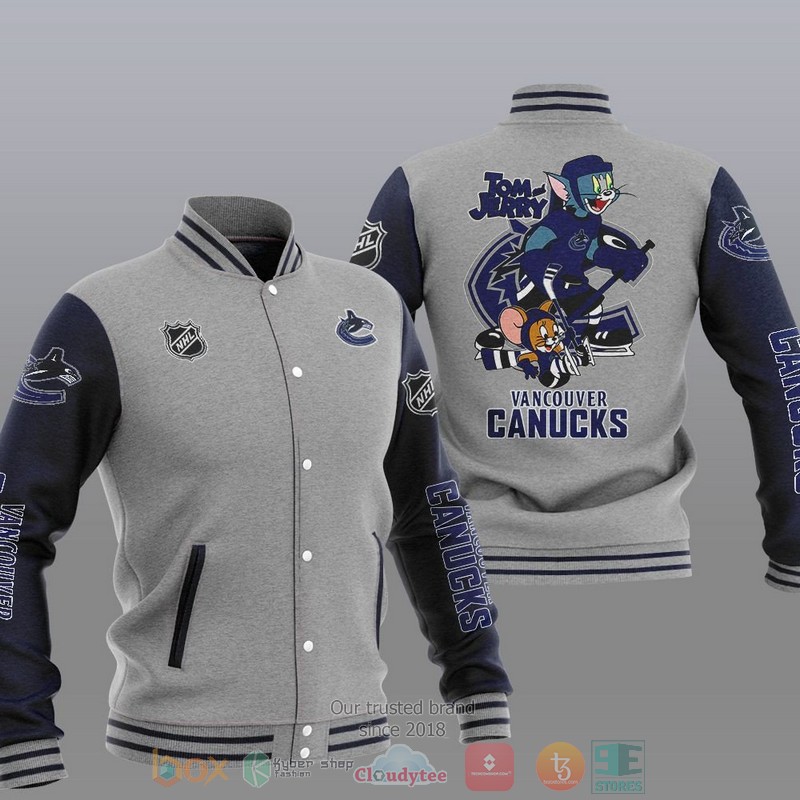 Vancouver_Canucks_NHL_Tom_And_Jerry_Baseball_Jacket_1