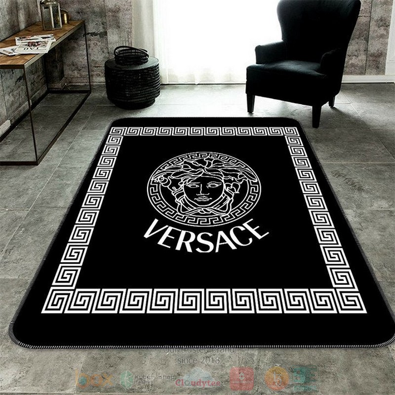 Versace_High-end_brand_black_rectangle_rug