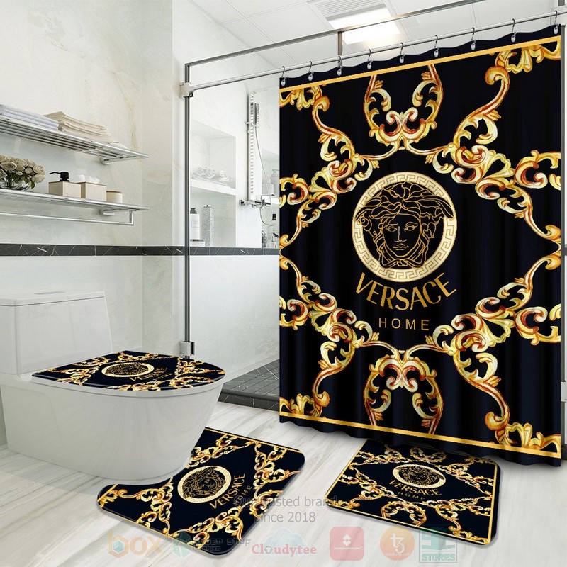 Versace_Home_Pattern_Black-Yellow_Inspired_Luxury_Shower_Curtain_Set