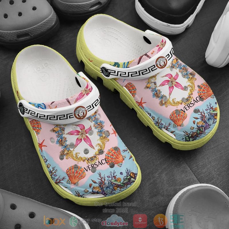 Versace_Luxury_brand_flower_Crocband_Clog_Shoes
