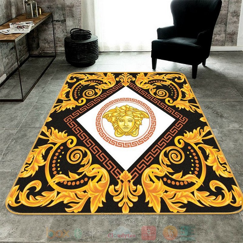 Versace_Luxury_brand_yellow_black_rectangle_rug