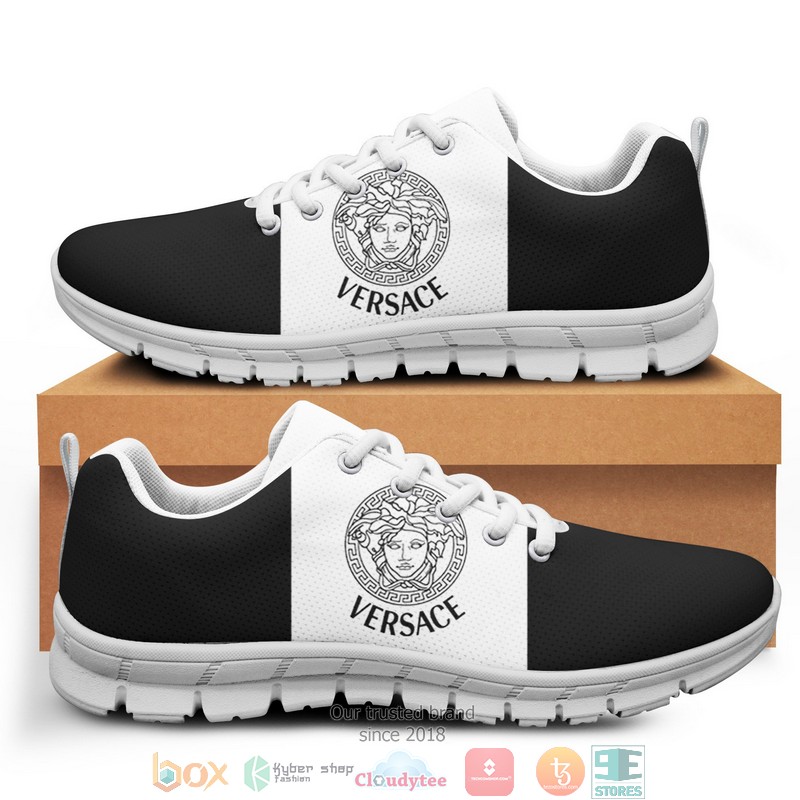 Versace_black_and_White_logo_Black_Sneaker