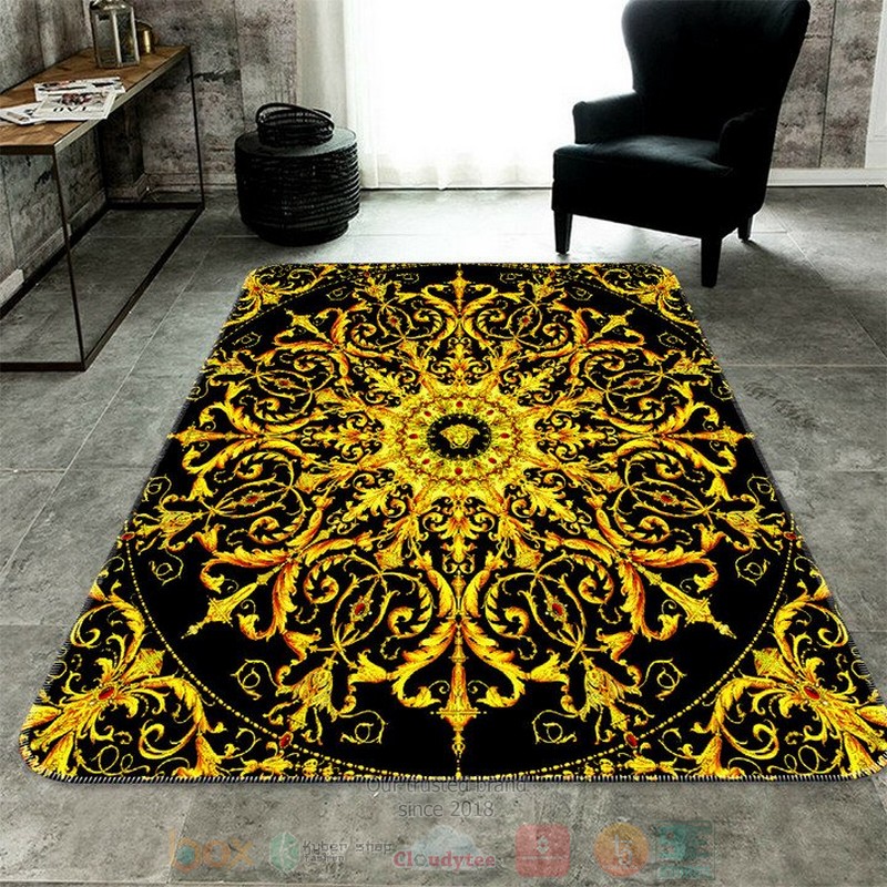 Versace_black_yellow_pattern_rectangle_rug