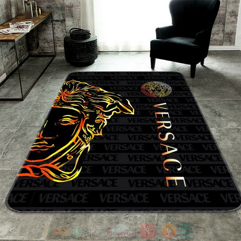 Versace_brand_black_rectangle_rug