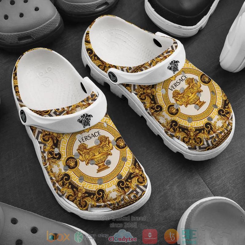 Versace_brand_gold_Crocband_Clog_Shoes