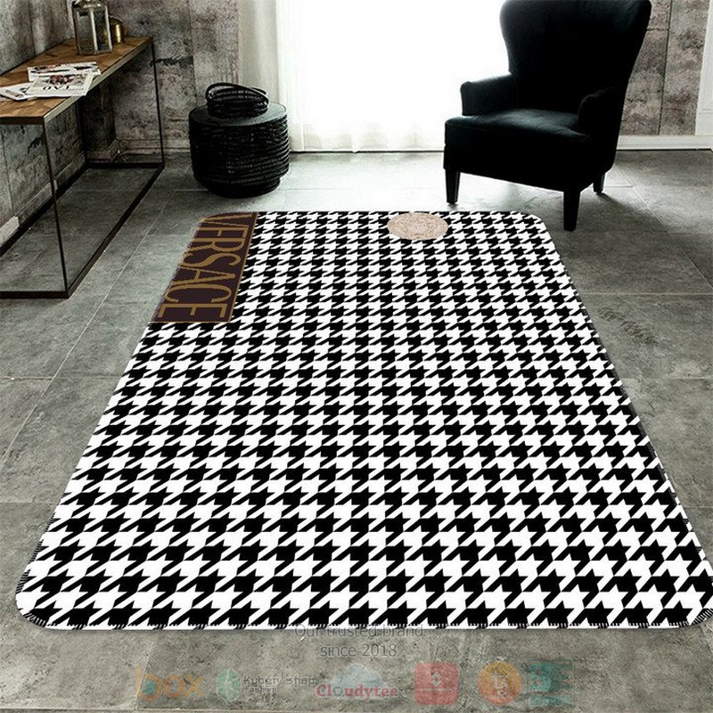 Versace_brand_houndstooth_pattern_rectangle_rug