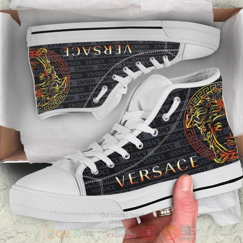 Versace_brand_logo_black_canvas_high_top_shoes